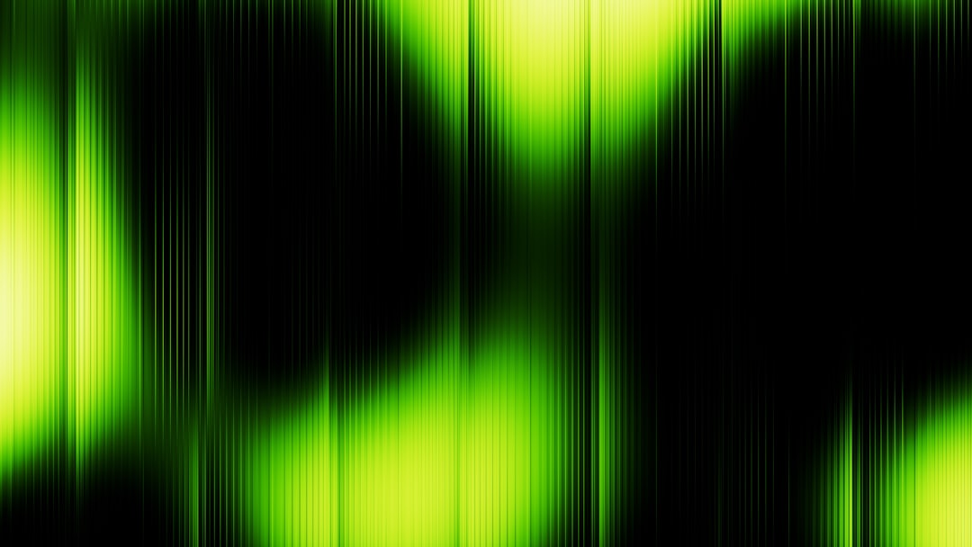 Abstract green and black vertical streaks